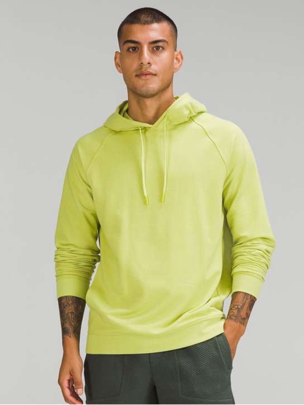 Lululemon athletica Men's Bright Wasabi Pullover City Sweat Hoodie